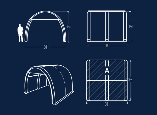 Axion Pod Inflatable Tunnel Tent