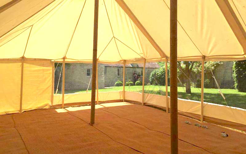 CoirFloor PVC backed Coir Event Flooring UK Stretch Tents