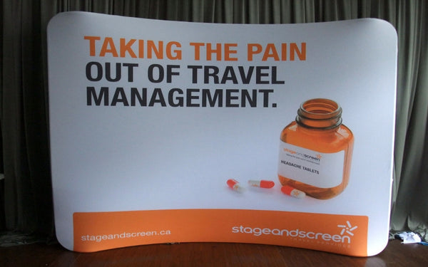 Curved Promotional exhibition wall