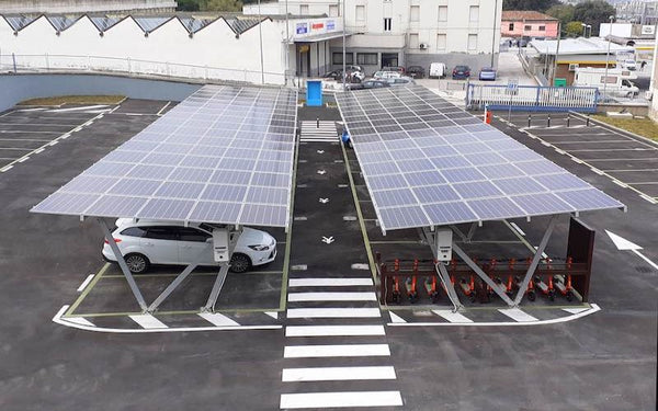 Pensilsole solar charging carport